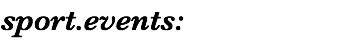 sport.events: